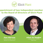Elicit Plant Appoints Pam Marrone and Johan de Saegher on Its Board of Directors