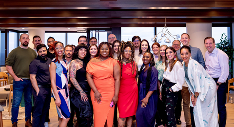 TILA Studio fellows gather at Domain Capital Group’s office in midtown Atlanta. Domain recently announced a collaboration with the arts incubator to support emerging Black women artists. (Photo: Business Wire)