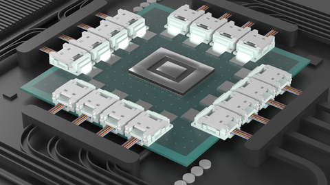 thumbnail Detachable Photonic Plug for co-packaged optics serviceable fiber assembly (Photo: Teramount)