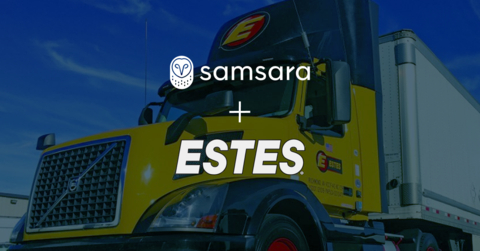 Samsara and Estes Express Lines (Graphic: Business Wire)
