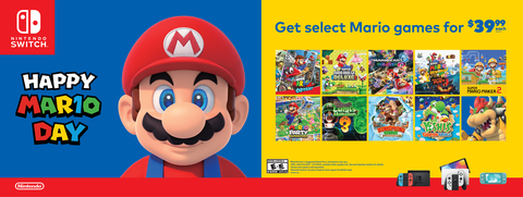 From March 5 to March 11, fans will be able to head to select retailers to save up to $20 on select games featuring Mario and friends, including Mario Kart 8 Deluxe, Super Mario Odyssey, Super Mario Maker 2, Super Mario 3D World + Bowser’s Fury, Mario Party Superstars and many more. (Photo: Business Wire)