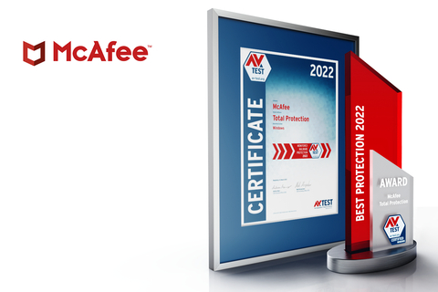 original Award recognizes McAfee Total Protection for protecting Windows users from known and new malware. (Photo: Business Wire)