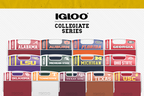 original Igloo announces its latest sports partnership by kicking off a Collegiate Cooler Series (Photo: Business Wire)