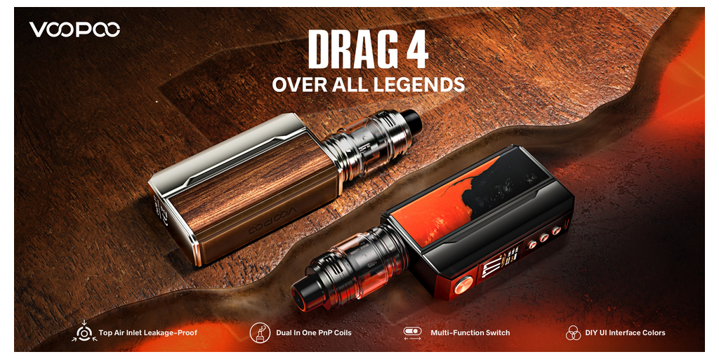 elf bar vape uk VOOPOO Drag 4 Box Mod Kit – Vape Wholesale Global