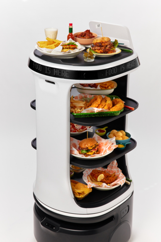 thumbnail Meet Servi Plus, the new hospitality robot equipped with cutting-edge features. Servi Plus can effortlessly deliver 16+ dishes at once, with an expanded 88 lb payload and enhanced suspension for transporting liquids and traversing ramps. (Photo: Business Wire)