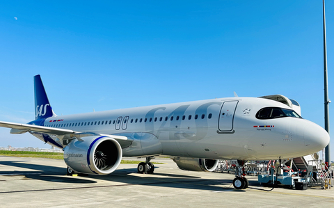 Aviation Capital Group Announces Delivery of One A320neo to SAS (Photo: Business Wire)