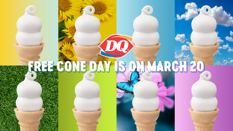 Free Cone Day will be celebrated at participating DQ® restaurants nationwide. (Graphic: Business Wire)