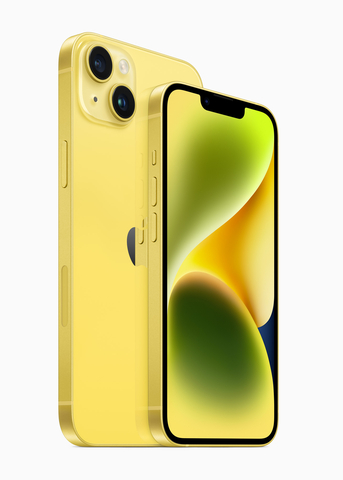 A beautiful yellow color joins the iPhone 14 and iPhone 14 Plus lineup. (Photo: Business Wire)