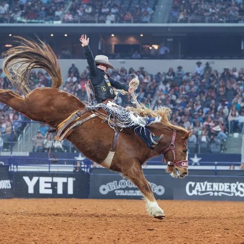 INSP will air the highly anticipated championship round of the Crown Jewel of Rodeo™, The American Rodeo, live from Globe Life Field in Arlington, Texas on Saturday, March 11 at 10 p.m. ET / 9 p.m. CT. (Photo: Business Wire)