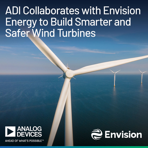 Envision Energy leverages MEMS sensor technology by Analog Devices to build smarter and safer wind turbines. (Graphic: Business Wire)