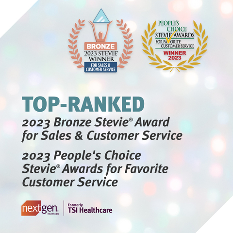 NextGen Healthcare's TSI Healthcare has been recognized for customer service since 2015. (Graphic: Business Wire)