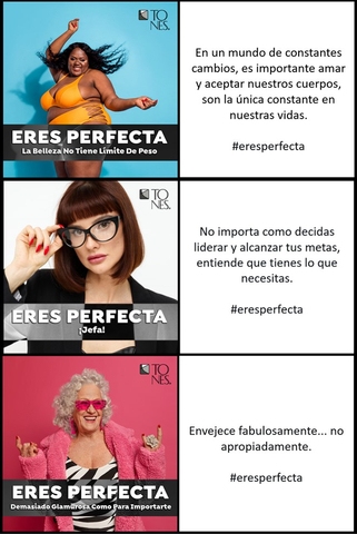 Tones Products anuncia la campaña publicitaria 2023, “You Are Perfect​”​
