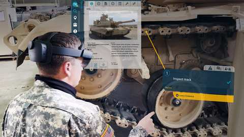 At South by Southwest, the Army Applications Laboratory (AAL) will feature Taqtile’s Manifest augmented reality (AR)-enabled work-instruction platform at its “Bots by the Bridge” exhibition. Soldiers will demonstrate Manifest in Army motor pool use cases, including preventative maintenance checks and service procedures. (Photo: Business Wire)