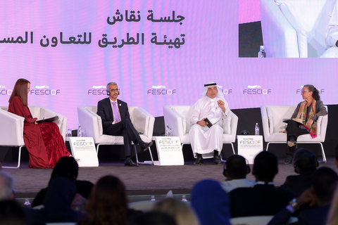 (from left to right) H.E. Mohamed Ould Amar, Director General, ALECSO, H.E. Dr. Salim Al Malik, ICESCO and Costanza Farina, Director, Regional Bureau for Education in the Arab States – UNESCO Representative to Lebanon and Syria (Photo: AETOSWire)