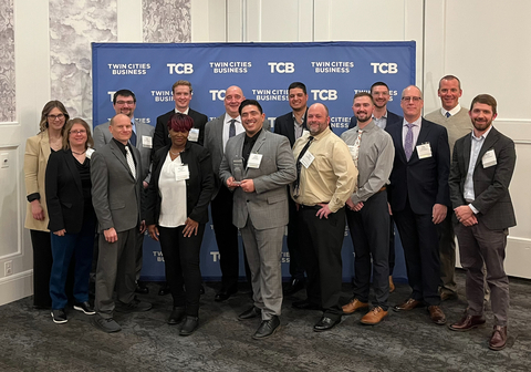 Cherne associates attended the Twin Cities Business awards reception Thursday evening where Cherne was recognized in the publication's Manufacturing Excellence Awards. (Photo credit: Cherne Industries)