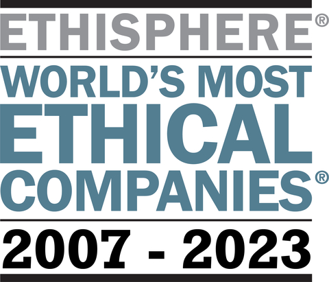 World’s Most Ethical Companies Award-winning Company Logo: Awarded consecutively from 2007 to 2023