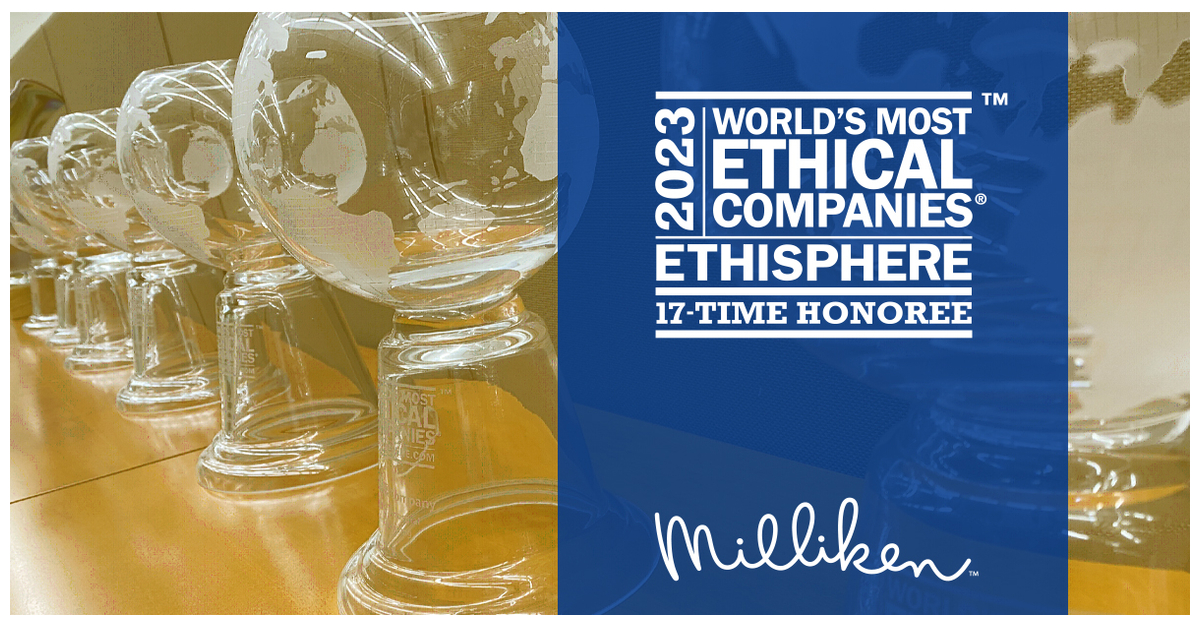 Milliken & Company erhält die Auszeichnung „World‘s Most Ethical