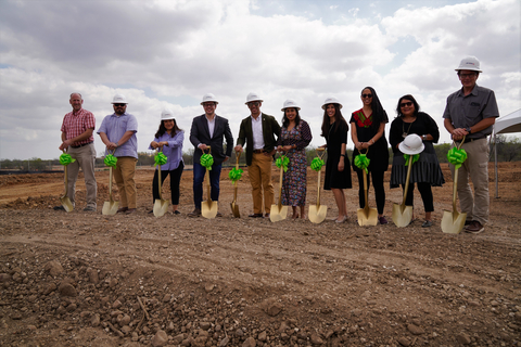From left to right: Tom Roth, Director of Development, San Antonio Housing Trust; Jason Arechiga, Senior Vice President of Development, The NRP Group; Zuleika K. Morales-Romero, U.S. Department of Housing and Urban Development; Nick Walsh, Vice President of Development, The NRP Group; Ron Nirenberg, Mayor, City of San Antonio; Dr. Adriana Rocha Garcia, District 4 Council member and President, San Antonio Housing Trust; Veronica Garcia, Director, City of San Antonio Neighborhood and Housing Services Department; Rebeca Clay-Flores, Commissioner, Bexar County Precinct 1; Debra Guerrero, Senior Vice President of Strategic Partnerships and Government Affairs, The NRP Group; Tim Alcott, Chief Legal and Real Estate Officer, Opportunity Home San Antonio (Photo: Business Wire)