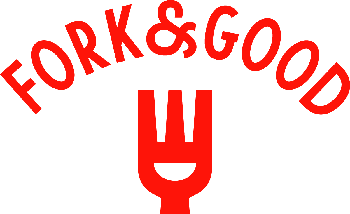 Fork & Good, a cultivated meat company, designed its new identity to cultivate trust. ForkGood Lockup Red RGB