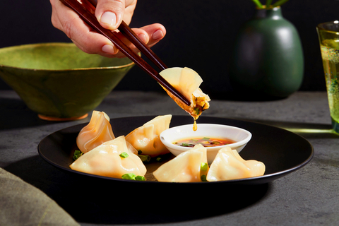 Steamed dumplings made with delicious Fork & Good cultivated pork (Photo: Business Wire)