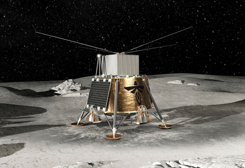 Rendering of Firefly’s Blue Ghost lunar lander delivering NASA’s LuSEE-Night radio telescope to the far side of the Moon. Source: Firefly Aerospace