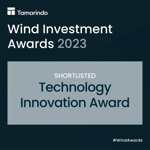 Aegir Insights is shortlisted for the Technology Innovation Award at the 2023 Wind Investment Awards. (Graphic: Business Wire)