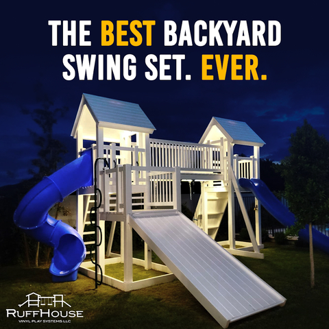 RuffHouse Vinyl Play Systems: The Best Backyard Swing Set. Ever. (Graphic: Business Wire)