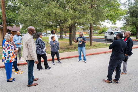 original Neighbor2Neighbor pastors engaging the community around Grant AME Worship Center in Austin, Texas. (Photo: Business Wire)