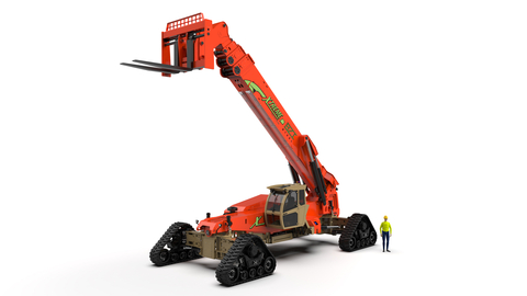 BZI is showcasing its collaboration on the breakthrough Xtreme telehandler (XR50100-G), unveiled by Xtreme Manufacturing at CONEXPO-CON/AGG this week in Las Vegas. Called,“Trackzilla,” due to its monster machine dimensions that are pushing industry records in height and lifting capacity, the new-to-market equipment can be viewed in the show’s booth #F9227. “BZI, and its company InnovaTech™, are thrilled to participate in Xtreme Manufacturing’s booth at CONEXPO and showcase the breakthrough technology and equipment developed in collaboration with such a prominent construction equipment leader,” said James Harker, Chief Innovation Officer at BZI. (Photo: Xtreme Manufacturing)