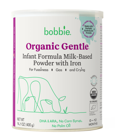Meet our new baby, Bobbie® Organic Gentle® -- due late Spring 2023. (Photo: Business Wire)