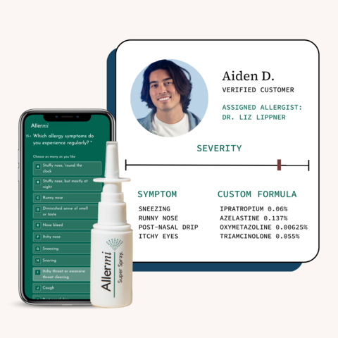 World’s First Customized Multi-Ingredient Nasal Spray Secures Funding to Support Massive Expansion. (Graphic: Business Wire)
