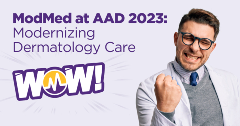 ModMed to showcase the latest advancements in its dermatology suite of solutions at AAD 2023 Annual Meeting (Graphic: Business Wire)