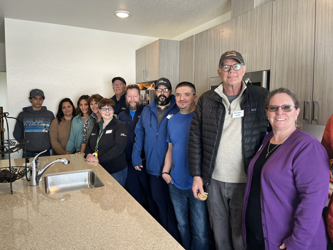 Five individual lots of land donated by Club Wyndham Pagosa are being developed by Habitat for Humanity of Archuleta County into affordable, single-family homes for residents in the Pagosa Springs area. The first new home dedication ceremony took place on March 4 and welcomed a local family with keys to their new home. (Photo: Business Wire)