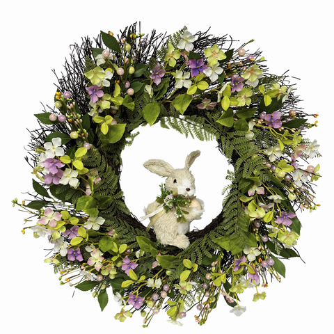 Berkley Jensen Easter Wild Flower & Bunny Wreath. (Photo: Business Wire)