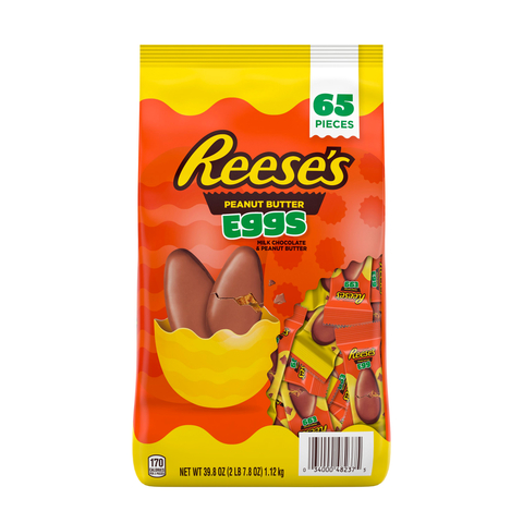 Reese's Milk Chocolate Peanut Butter Eggs Candy Bag, 65 Pc./39.8 oz. (Photo: Business Wire)
