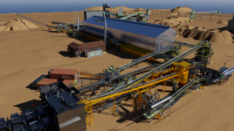 Process plant rendered in LumenRT for NVIDIA Omniverse. Image courtesy of Hatch.