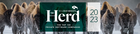 D.A. Davidson’s fourth annual The Herd highlights the top 100 private software companies in the United States and globally in 2023. From rising startups to late-stage funded giants, companies in The Herd stand out for their exciting innovation, growth, and market positioning. (Graphic: Business Wire)