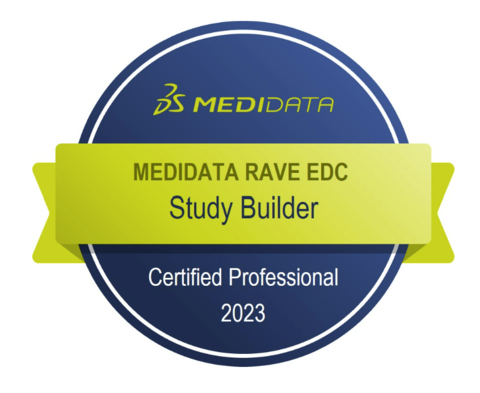 Medidata Rave EDC Study Builder Certified Professional (Graphic: Business Wire)