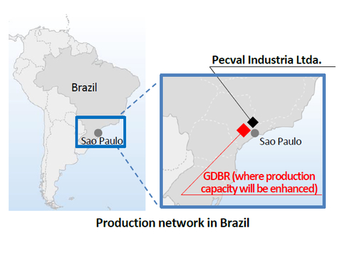 Production network in Brazil (Graphic: Business Wire)