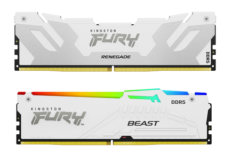 Kingston FURY DDR5 memory modules provide more options to build a system that stands above the rest, in and out of the game with new white heat spreaders. (Photo: Business Wire)