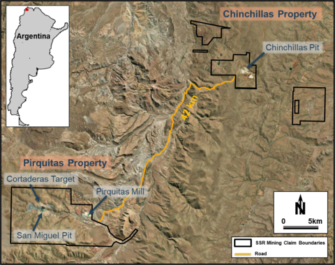 Figure 1. Location of Puna’s Pirquitas property and Chinchillas property. (Photo: Business Wire)
