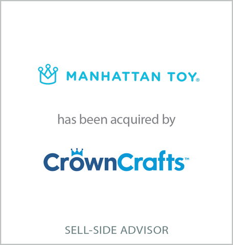 Based in Minneapolis, Minn., Manhattan Toy is a leading creator of developmental toys for early childhood with a 45-year heritage of bringing joy to children and parents. Its award-winning portfolio includes more than 500 products across multiple categories, including toys, dolls, plush products, games, and books. D.A. Davidson served as the exclusive financial advisor to Manhattan Toy and its parent company H Enterprises International, in the sale of Manhattan Toy to Crown Crafts (NasdaqCM: CRWS). (Graphic: Business Wire)