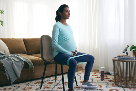 Exercise therapy for the pregnancy and postpartum experience of the Women's Pelvic Health program from Hinge Health (Photo: Business Wire)