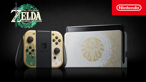 The Nintendo Switch – OLED Model - The Legend of Zelda: Tears of the Kingdom Edition system, featuring a special design from the Legend of Zelda: Tears of the Kingdom game, will launch on April 28! (Graphic: Business Wire)