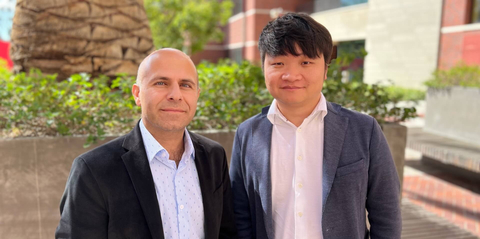 FedML co-founders Salman Avestimehr (CEO) and Chaoyang He (CTO) (Photo: Business Wire)