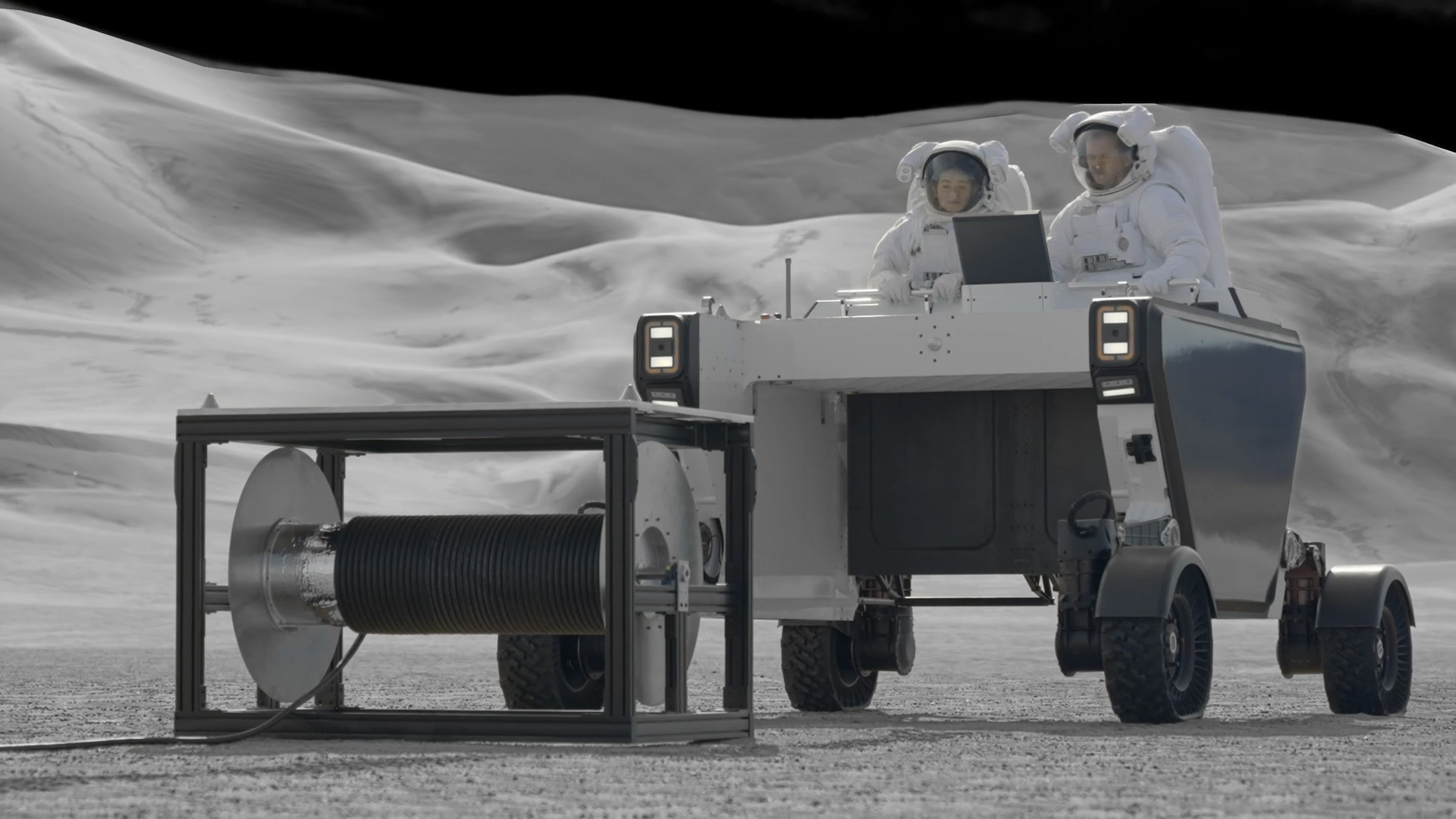 Video of Astrolab FLEX Rover during testing near Death Valley, Calif.