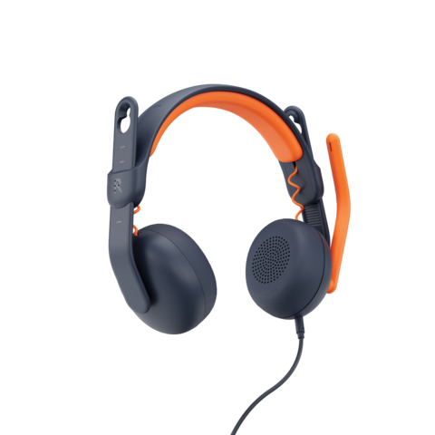 Logitech Zone Learn wired headsets designed for K-12 learners, features comfort optimized for smaller heads, durable architecture and replaceable ear pads and cables. (Photo: Business Wire)