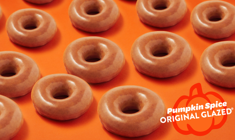 Krispy Kreme is spicing up April Fools by returning its fall-favorite Pumpkin Spice Original Glazed Doughnut this Saturday and Sunday, April 1-2. (Photo: Business Wire)