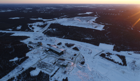 North American Lithium site with quarry visible in background and operations in foreground. (Photo: Business Wire)