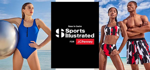 Building on the 2022 launch of Sports Illustrated for JCPenney apparel collection, Sports Illustrated Swim expands to both men’s and women’s swimwear, featuring styles for customers seeking fashion and versatility. (Photo: Business Wire)